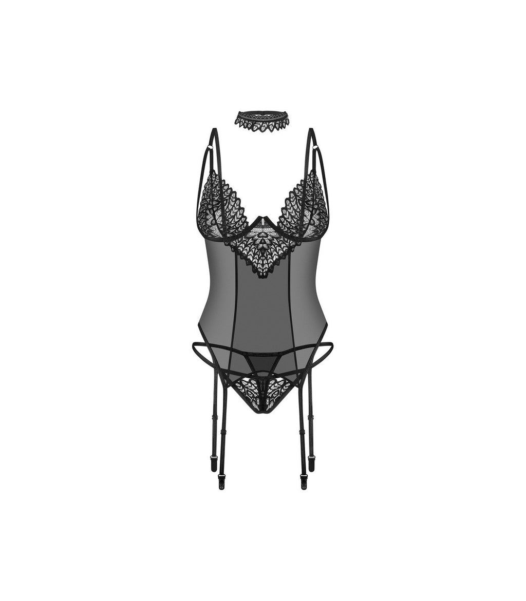 DONARELLA CORSET & THONG XL/2XL